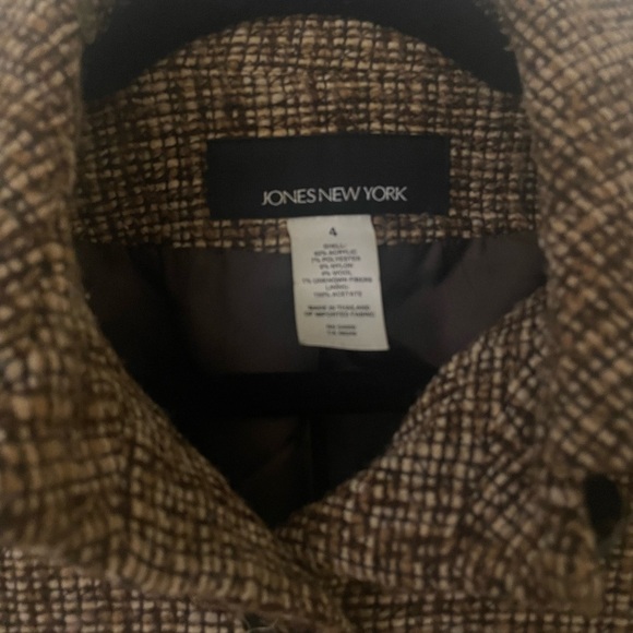 Vintage Jones New York tweed trench coat - Picture 3 of 5